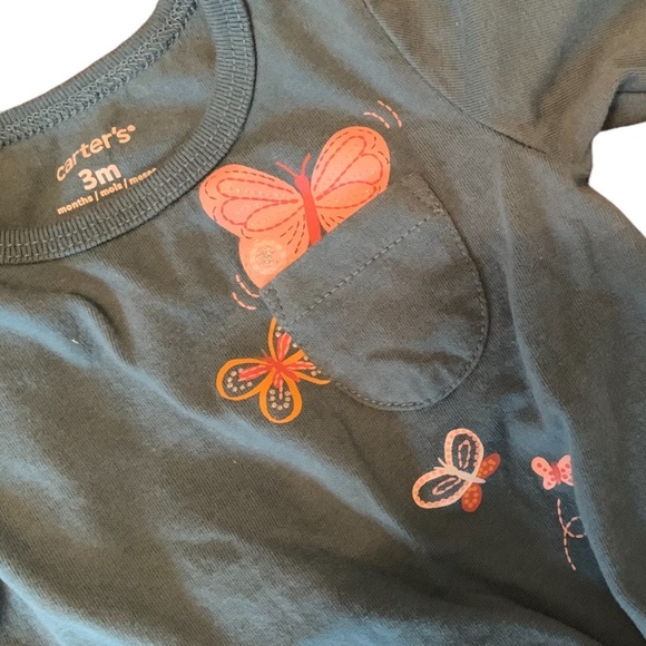 Carters and Gerber Set of 4 Baby Girls 3 Month Outfits - Picture 5 of 10